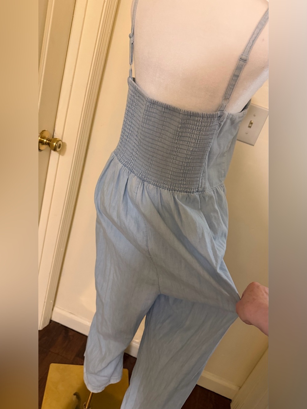 Light Blue Button-Front  Jumpsuit by Old navy - Picture 9 of 12